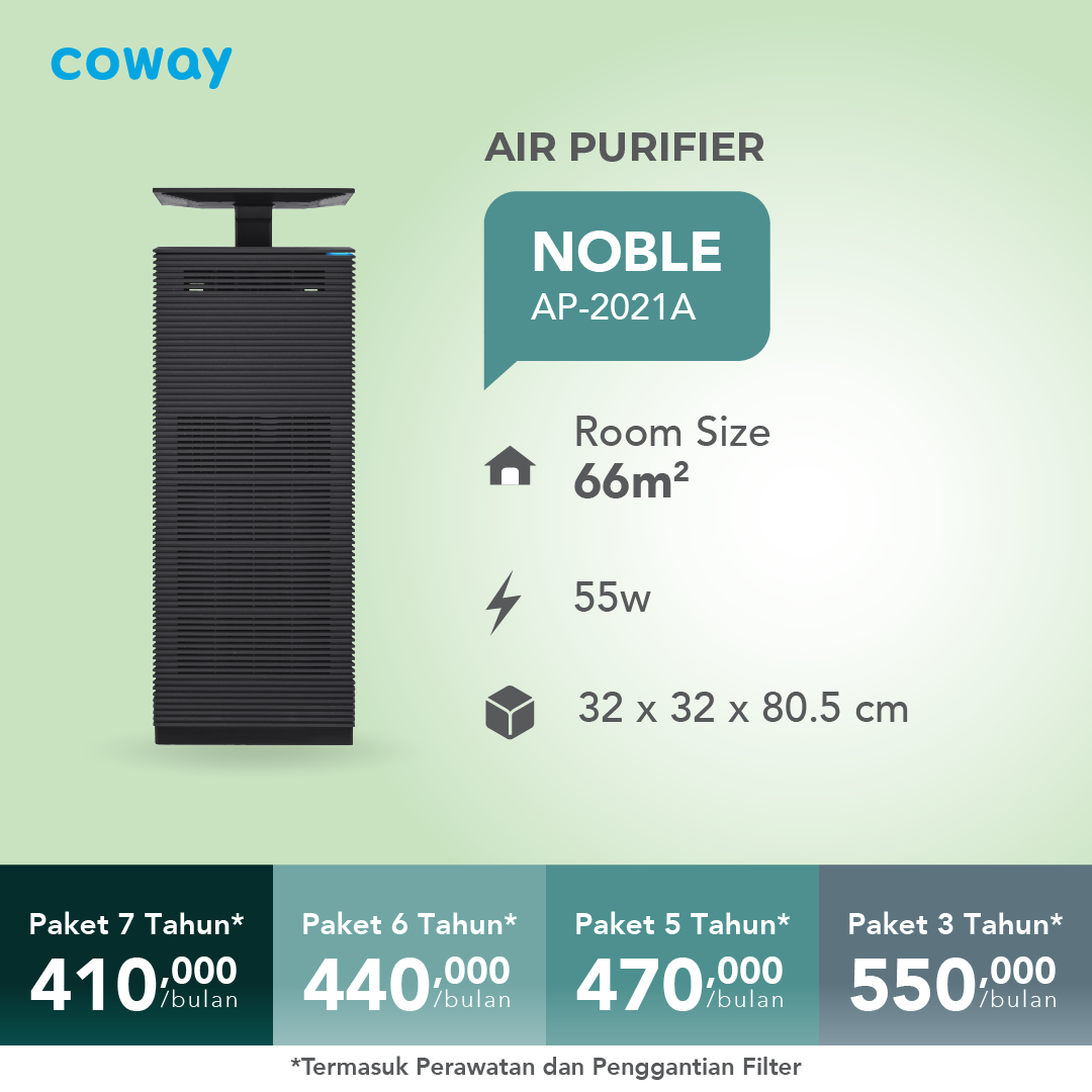 Noble - air purifier premium Coway untuk kenyamanan maksimal
