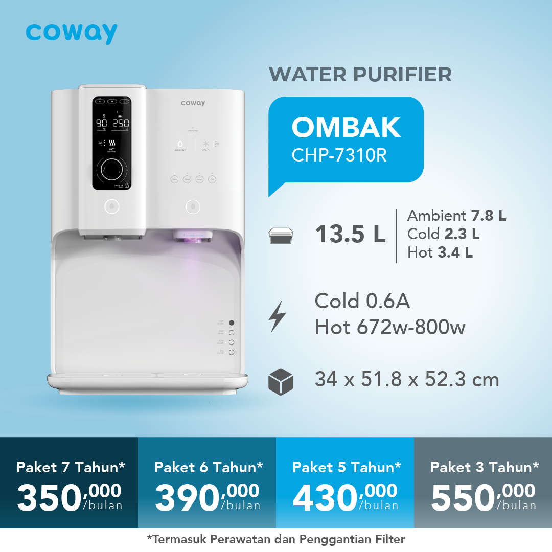 Coway Ombak - teknologi penyaringan air dari Korea Selatan